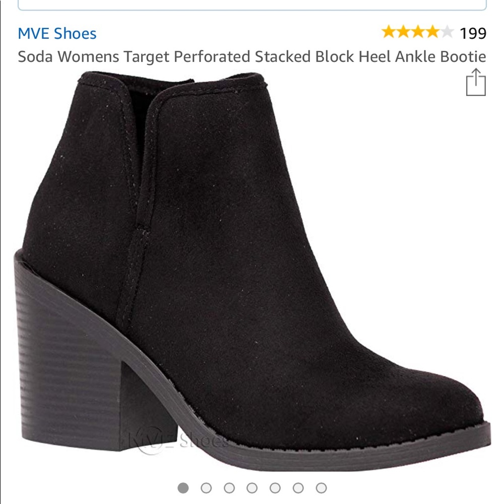 Soda black booties